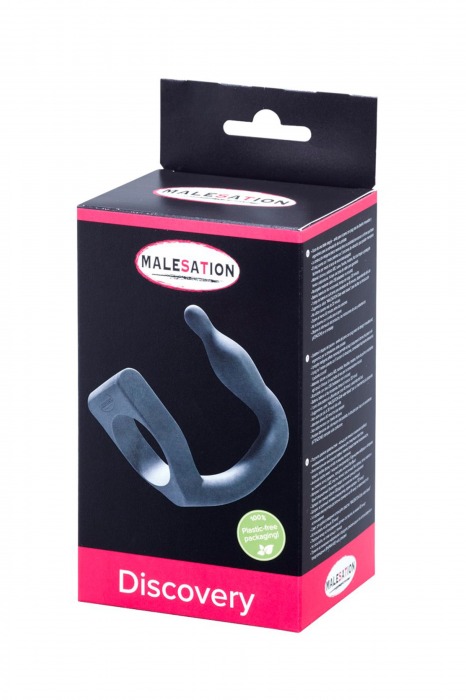 Эрекционное кольцо с вибровтулкой Discovery - MALESATION - в Раменском купить с доставкой