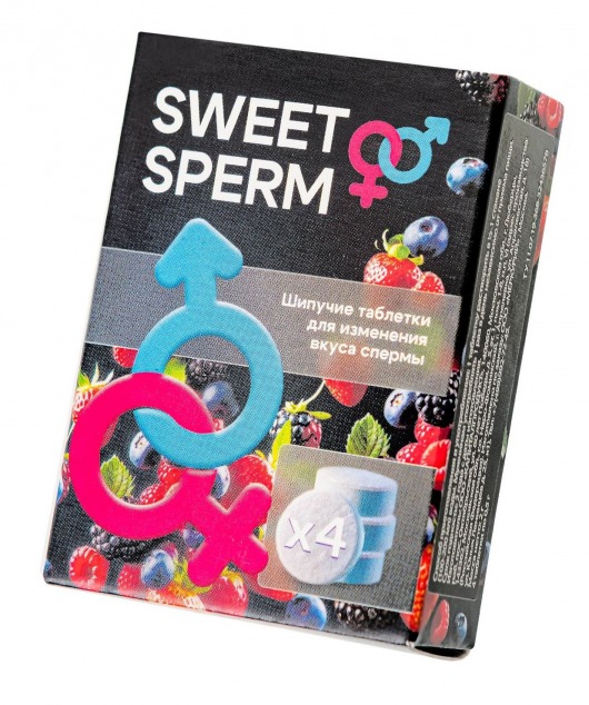 Шипучие таблетки для мужчин Sweet Sperm для изменения вкуса спермы (4 шт. по 0,5 гр.) - Капиталпродукт - купить с доставкой в Раменском