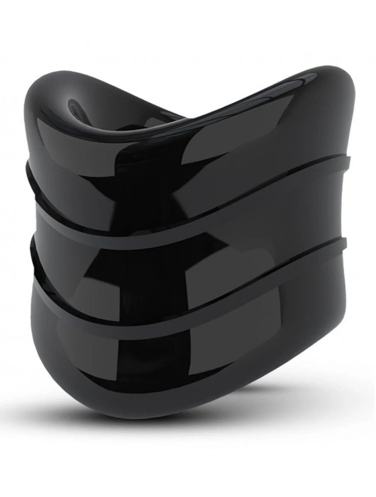 Черное эрекционное кольцо на мошонку Beef Ball Stretcher Snug X Long - Blush Novelties - в Раменском купить с доставкой