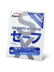 Презерватив Sagami Xtreme Ultrasafe с двойным количеством смазки - 1 шт. - Sagami - купить с доставкой в Раменском