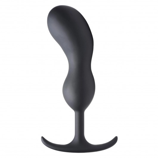 Черный массажер простаты с утяжелителями Premium Silicone Weighted Prostate Plug XL - 20,8 см. - XR Brands - в Раменском купить с доставкой