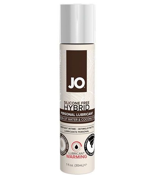 Водно-масляный лубрикант с разогревающим эффектом JO Silicone Free Hybrid Lubricant WARMING  - 30 мл. - System JO - купить с доставкой в Раменском