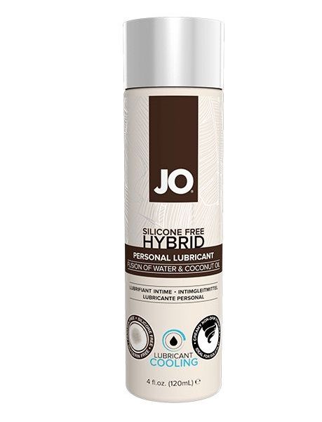 Водно-масляный лубрикант с охлаждающим эффектом JO Silicon free Hybrid Lubricant COOLING - 120 мл. - System JO - купить с доставкой в Раменском