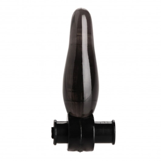 Дымчатая анальная мини-пробка с вибропулей Vibrating Bum Tickler Mini Anal Plug - 6,3 см. - XR Brands