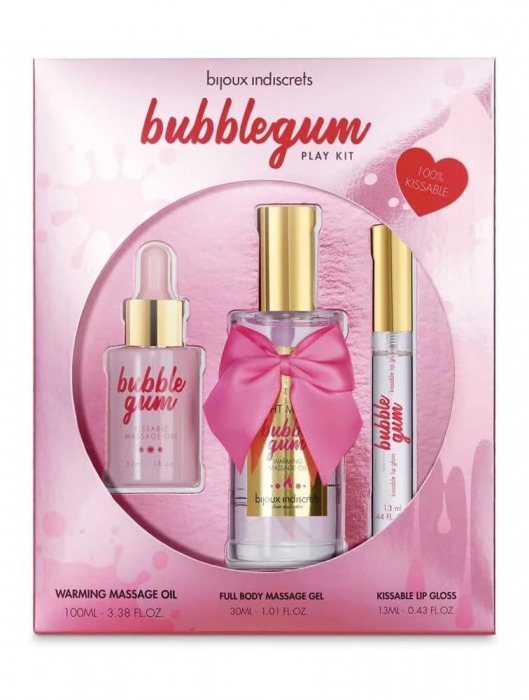 Набор средств для массажа и ласк Bubblegum Play Kit - Bijoux Indiscrets - купить с доставкой в Раменском