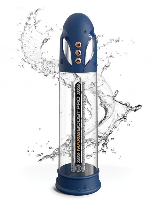Синяя вакуумная автоматическая помпа Max Boost Pro Flow - Pipedream - в Раменском купить с доставкой