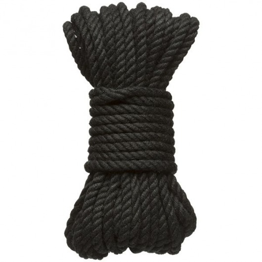 Черная верёвка для связывания и фиксации Bind Tie - 9,14 м. - Doc Johnson - купить с доставкой в Раменском