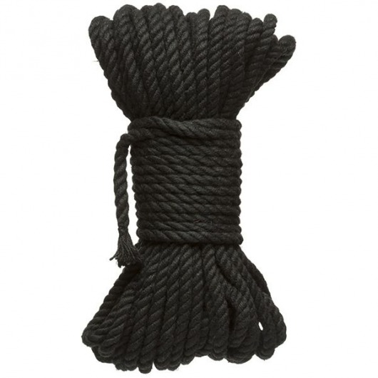 Черная верёвка для связывания и фиксации Bind Tie - 15,24 м. - Doc Johnson - купить с доставкой в Раменском