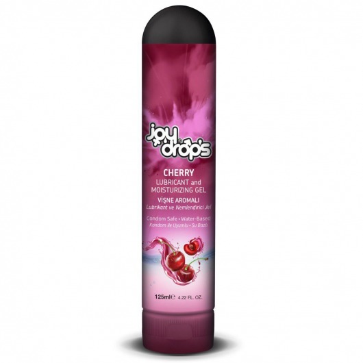Смазка на водной основе Cherry с ароматом вишни -  125 мл. - JoyDrops - купить с доставкой в Раменском