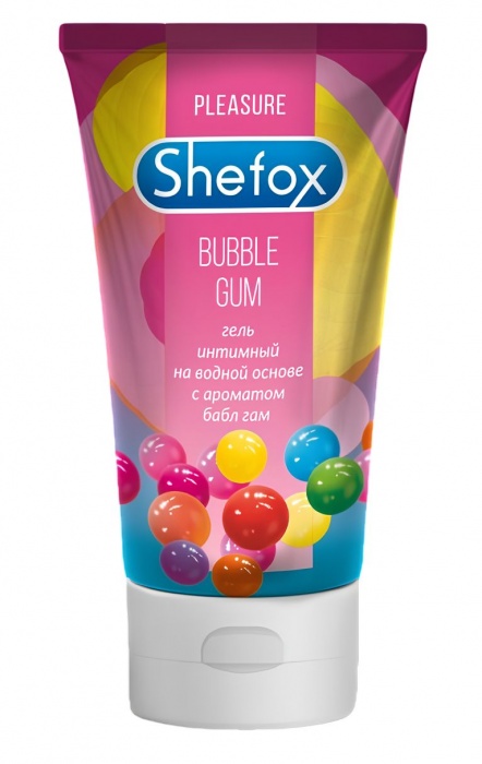 Интимная гель-смазка Shefox «Бабл гам» - 50 мл. - Shefox - купить с доставкой в Раменском