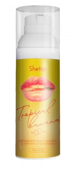 Интимная гель-смазка Shefox Premium «Тропический банан» - 50 мл. - Shefox - купить с доставкой в Раменском