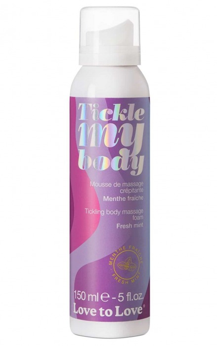 Массажная хрустящая пенка Tickle My Body Fresh Mint с ароматом мяты - 150 мл. - Love to Love - купить с доставкой в Раменском