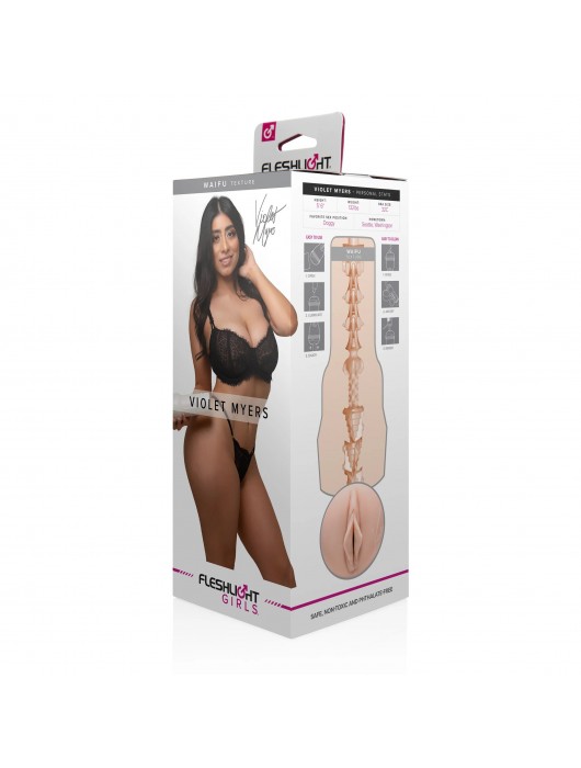 Мастурбатор-вагина Fleshlight Girls - Violet Myers Waifu - Fleshlight - в Раменском купить с доставкой