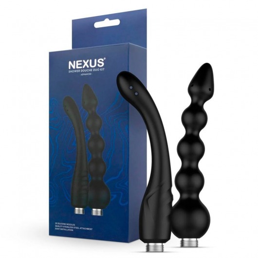 Набор из 2 насадок для анального душа Shower Douche Duo Kit - Nexus Range - купить с доставкой в Раменском