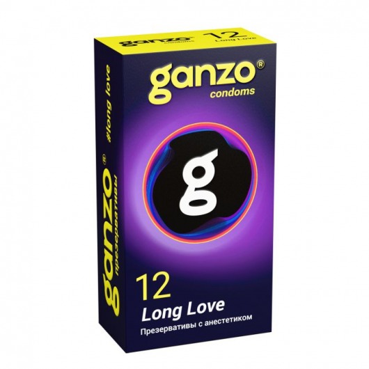 Презервативы с анестетиком для продления удовольствия Ganzo Long Love - 12 шт. - Ganzo - купить с доставкой в Раменском