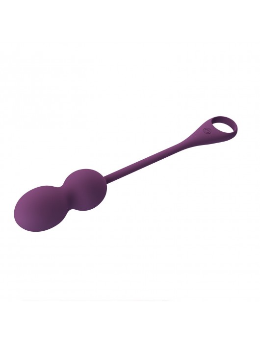 Фиолетовые вагинальные шарики Elvira с управлением через смартфон - Baile