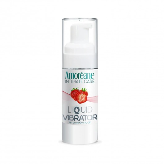 Жидкий вибратор со вкусом клубники Amoreane Strawberry - 30 мл. - Amoreane - купить с доставкой в Раменском