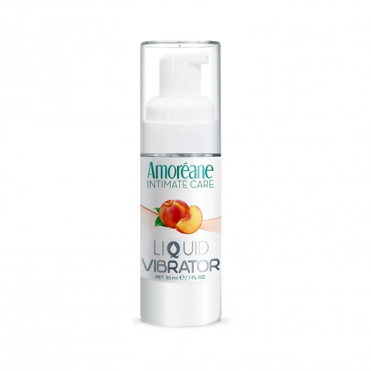 Жидкий вибратор со вкусом персика Amoreane Peach - 30 мл. - Amoreane - купить с доставкой в Раменском
