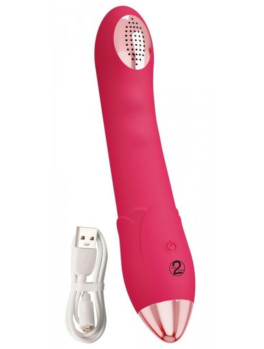 Малиновая насадка на душ с вибрацией Showers to orgasm - 20,1 см. - Orion - купить с доставкой в Раменском