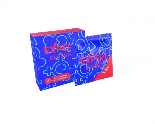 Презервативы увеличенного размера Expert Classic XXL - 3 шт. - Expert - купить с доставкой в Раменском