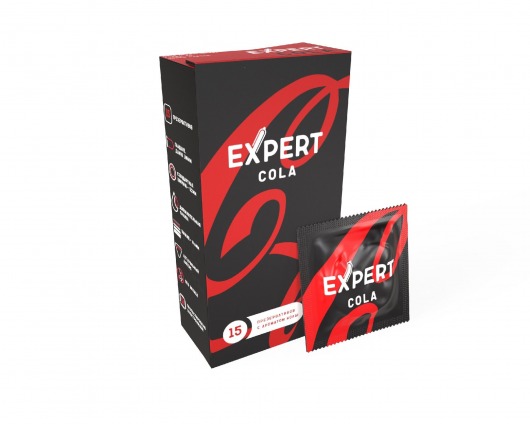 Презервативы с ароматом колы Expert Cola - 15 шт. - Expert - купить с доставкой в Раменском