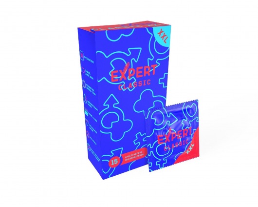 Презервативы увеличенного размера Expert Classic XXL - 15 шт. - Expert - купить с доставкой в Раменском