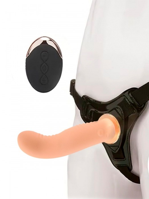 Женский вибрострапон со съемной насадкой и пультом ДУ - Erokay - купить с доставкой в Раменском