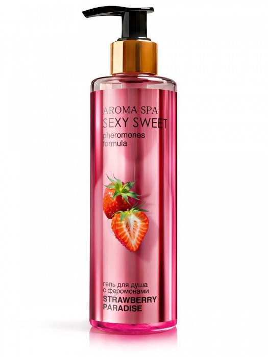 Гель для душа с феромонами и ароматом клубники Strawberry Paradise - 200 мл. -  - Магазин феромонов в Раменском