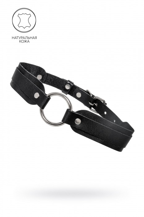 Черный кожаный чокер-ошейник со скруглёнными углами - Pecado - купить с доставкой в Раменском