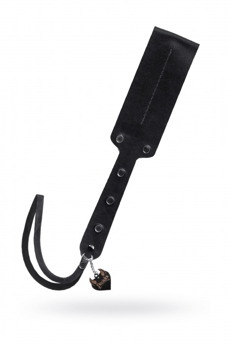 Черный кожаный пэддл - 32 см. - Pecado - купить с доставкой в Раменском