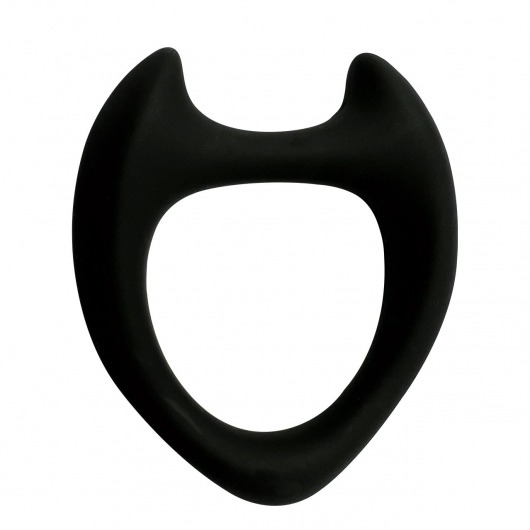 Черное эрекционное кольцо с рожками Wooomy Toro M - Adrien Lastic - в Раменском купить с доставкой