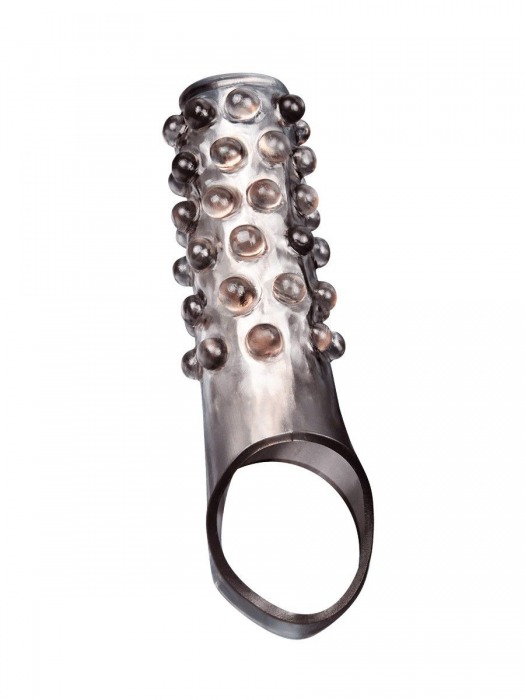 Дымчатая насадка на пенис с выпуклостями - 11 см. - Sex Expert - в Раменском купить с доставкой