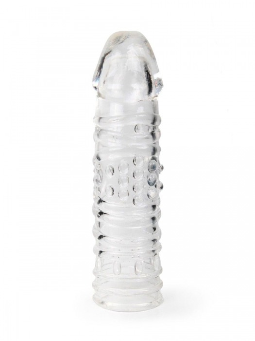 Прозрачная закрытая насадка на пенис - 17 см. - Sex Expert - в Раменском купить с доставкой