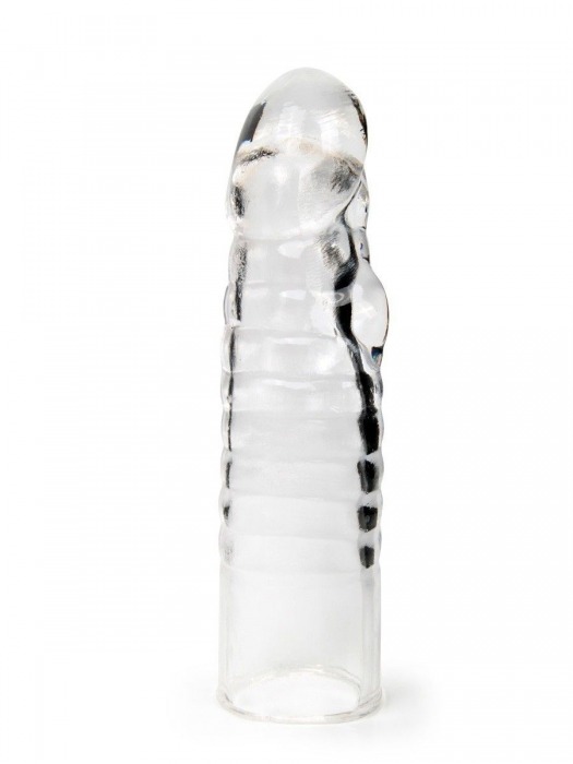 Прозрачная закрытая насадка на член - 15 см. - Sex Expert - в Раменском купить с доставкой
