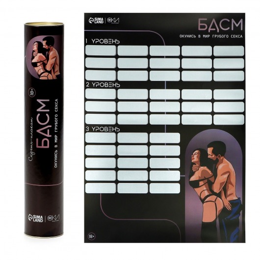 Плакат для двоих со скретч-слоем «БДСМ» - Сима-Ленд - купить с доставкой в Раменском