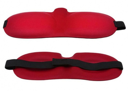 Красная глухая маска на резинке - Sitabella - купить с доставкой в Раменском