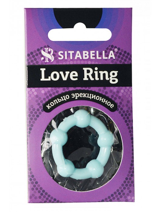 Цветное эрекционное кольцо Love Ring с бусинами - Sitabella - в Раменском купить с доставкой