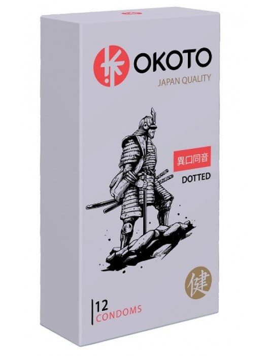 Точечные презервативы OKOTO Dotted - 12 шт. - Sitabella - купить с доставкой в Раменском