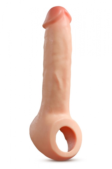 Телесная насадка-удлинитель Thrive 8.75 Inch Realistic Penis Extender Sleeve - 22,2 см. - Blush Novelties - в Раменском купить с доставкой