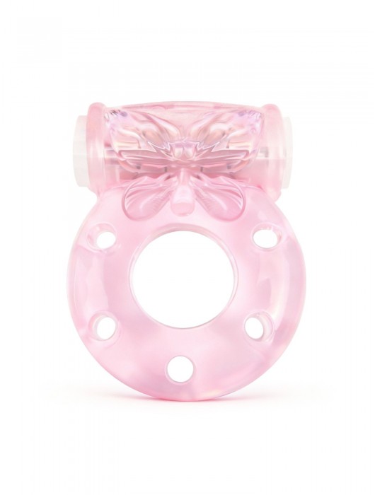 Розовое эрекционное виброкольцо с бабочкой - 1137 - в Раменском купить с доставкой