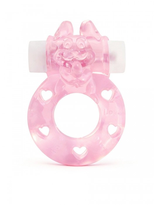 Розовое эрекционное виброкольцо в форме зайчика - 1137 - в Раменском купить с доставкой