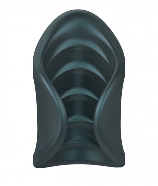 Серый сквозной мастурбатор с вибрацией Manwan Starter - Manwan - в Раменском купить с доставкой