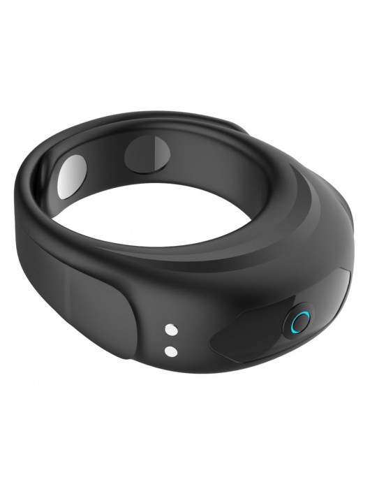 Черное эрекционное виброкольцо на ремешках - Boys of Toys - в Раменском купить с доставкой