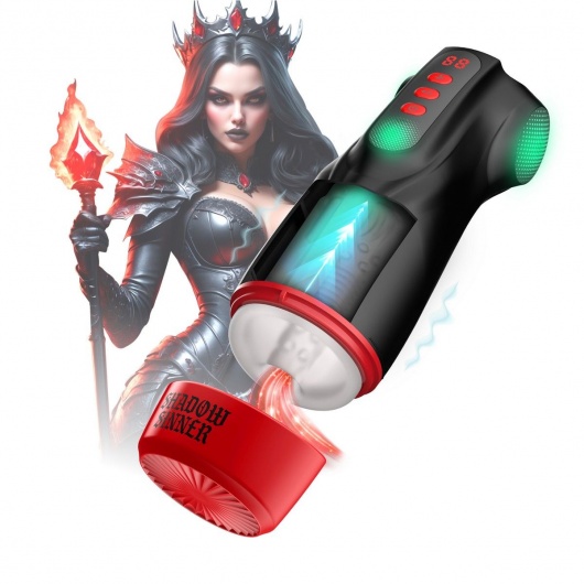 Интерактивный мастурбатор Raven с вакуумом, вибрацией и подсветкой - Shots Media BV - в Раменском купить с доставкой