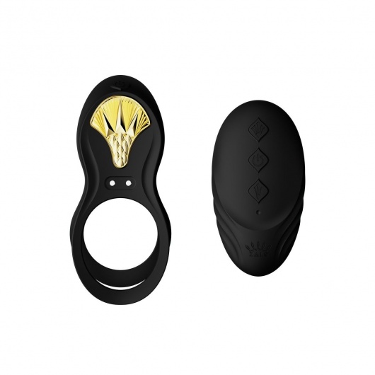 Черное эрекционное виброкольцо Bayek с пультом ДУ - Zalo - в Раменском купить с доставкой