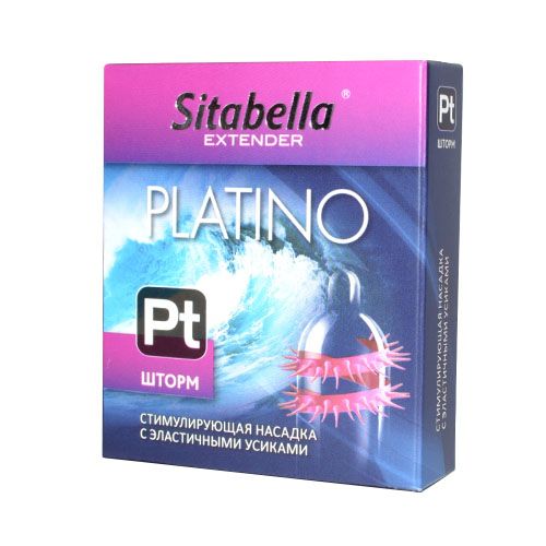 Стимулирующая насадка со спиралью из усиков Platino  Шторм - Sitabella - купить с доставкой в Раменском