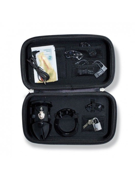 Пояс верности с электростимуляцией Mystim Pubic Enemy No1 Black Edition - MyStim - купить с доставкой в Раменском