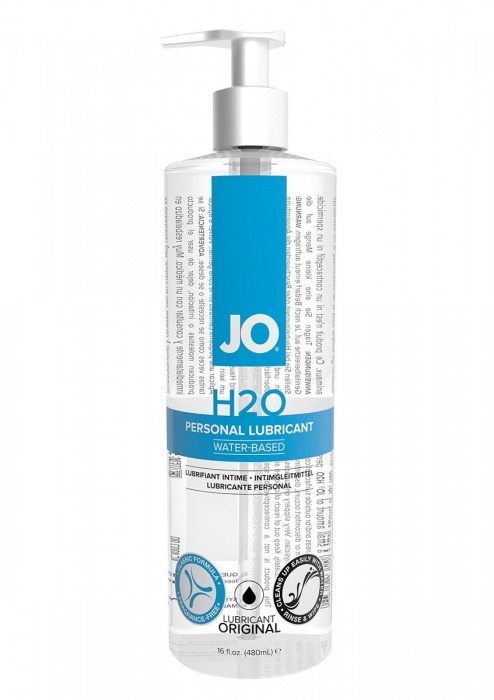 Лубрикант на водной основе JO Personal Lubricant H2O с дозатором - 480 мл. - System JO - купить с доставкой в Раменском