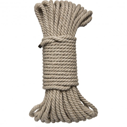 Бондажная пеньковая верёвка Kink Bind   Tie Hemp Bondage Rope 50 Ft - 15 м. - Doc Johnson - купить с доставкой в Раменском