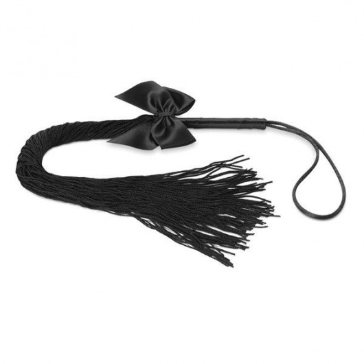 Чёрная плётка Lilly Whip Bijoux - Bijoux Indiscrets - купить с доставкой в Раменском